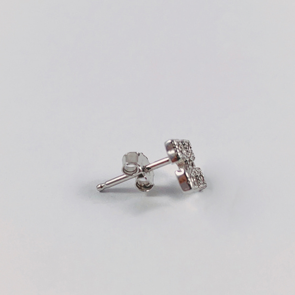 Pendientes cruceta plata de ley