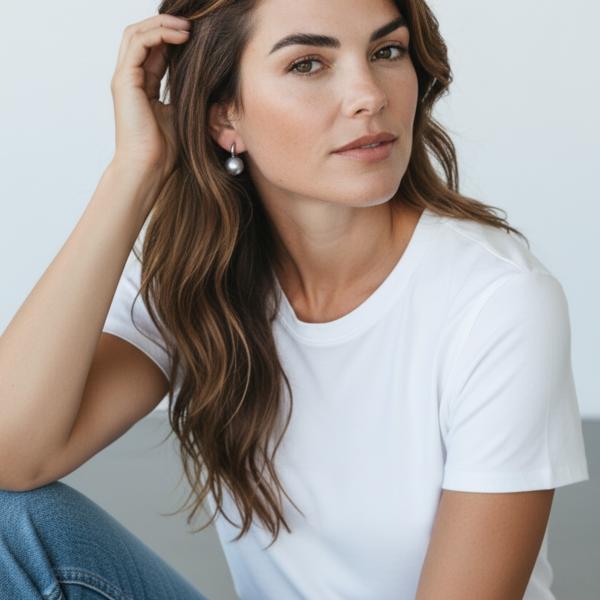 Pendientes Perlas cultivadas oro blanco de 1ª ley(750 milésimas) 