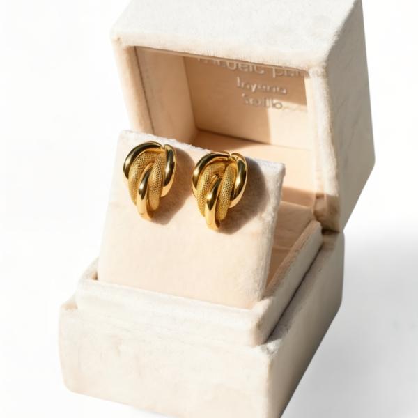 Pendientes art decó oro amarillo de 1ª ley(750 milésimas)