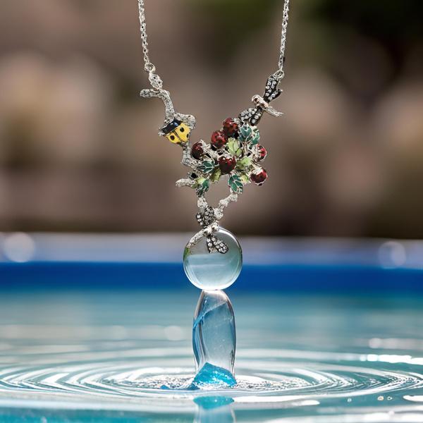 Collar naturaleza plata de 1ª ley(925 milésimas) 