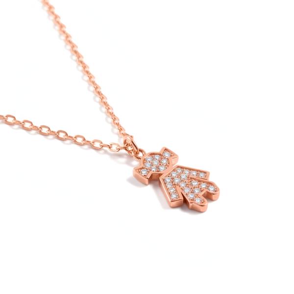 Collar colgante niña plata de 1ª ley(925 milésimas) 