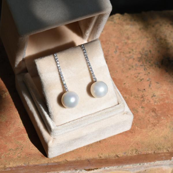 Pendientes Perlas plata de 1ª ley(925 milésimas) 