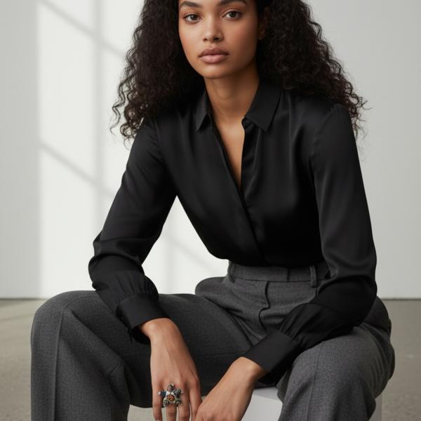 Anillo de plata de 1ª ley(925 milésimas) con terminación de blanco en forma de estrella de mar 