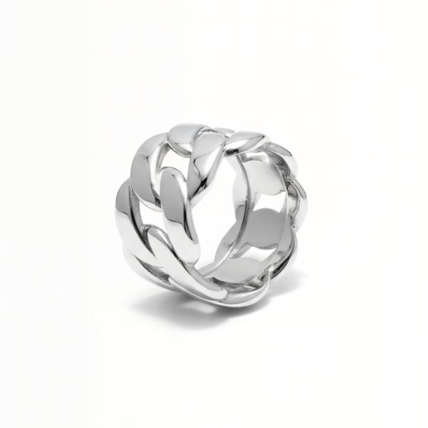 Anillo de plata de 1ª ley(925 milésimas)