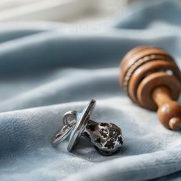 Colgante chupete plata de 1ª ley(925 milésimas) 