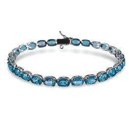 Pulsera RIVIÉRE OVAL TOPACIO oro de 1ª ley(750 milésimas) 