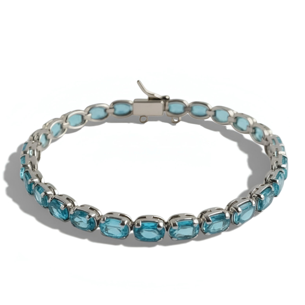 Pulsera RIVIÉRE OVAL TOPACIO oro de 1ª ley(750 milésimas) 