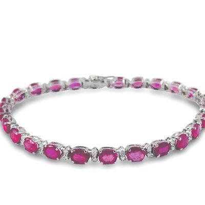 Pulsera rivière oro de 1ª ley(750 milésimas) 