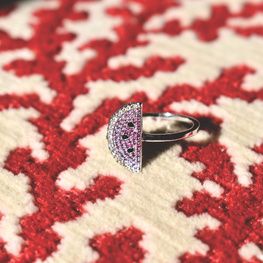 Anillo SANDÍA plata de 1ª ley(925 milésimas) 