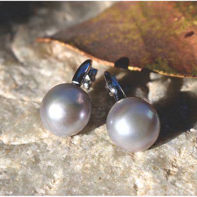 Pendientes Perlas cultivadas oro blanco de 1ª ley(750 milésimas) 