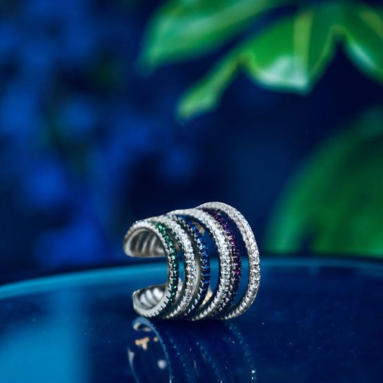 Pendiente SNUG aro plata de 1ª ley(925 milésimas) 