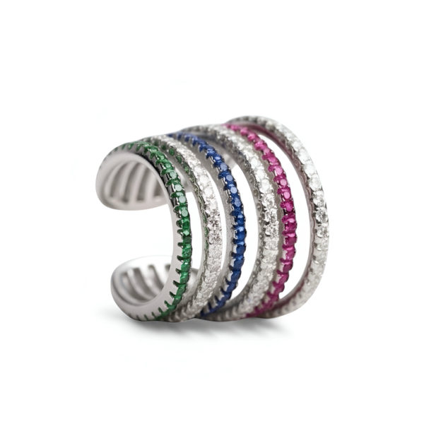 Pendiente SNUG aro plata de 1ª ley(925 milésimas) 