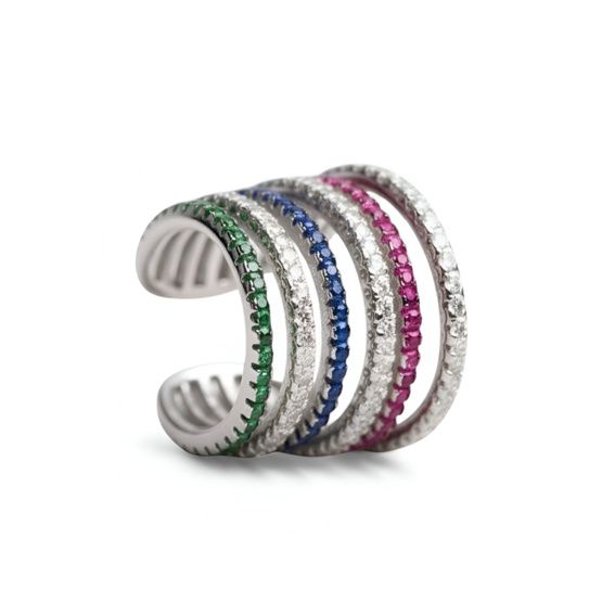 Pendiente SNUG aro plata de 1ª ley(925 milésimas) 