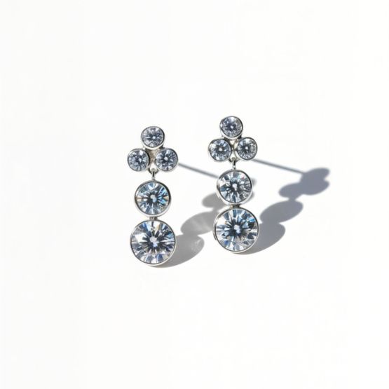 Pendientes plata de 1ª ley(925 milésimas)