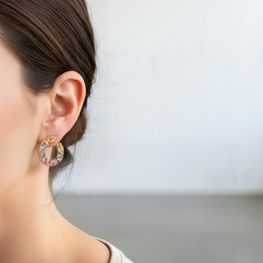 Pendientes zafiros naturales oro de 1ª ley(750 milésimas) 