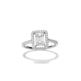 Anillo diamantes baguette oro de 1ª ley(750 milésimas) 