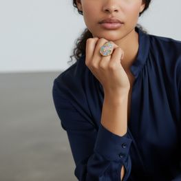 Anillo cuarzo plata de 1ª ley(925 milésimas)