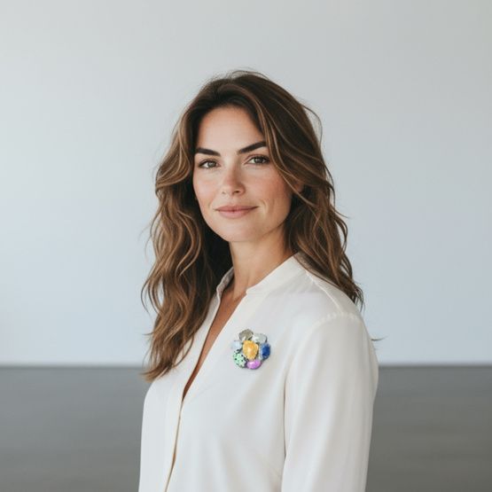 Broche colgante zafiros naturales plata de 1ª ley(925 milésimas) 