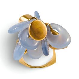 Anillo ANÉMONE DE MER oro amarillo de 1ª ley(750 milésimas)