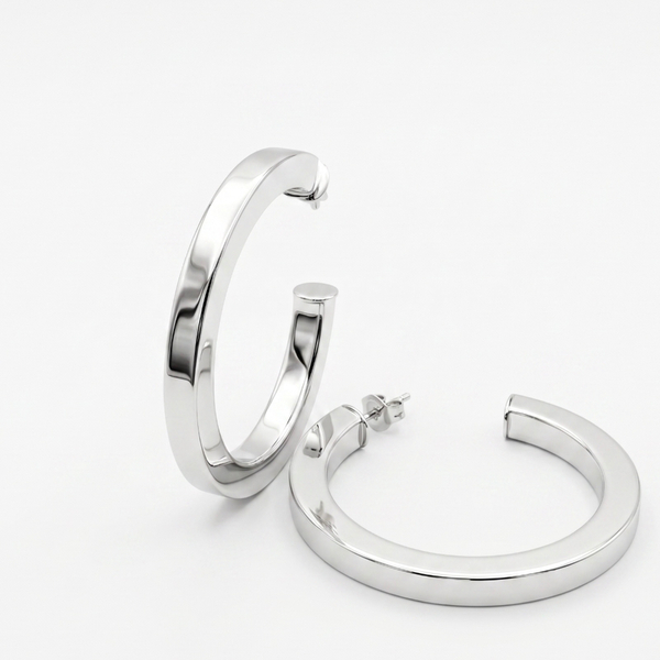 Pendientes aros plata de 1ª ley(925 milésimas) 