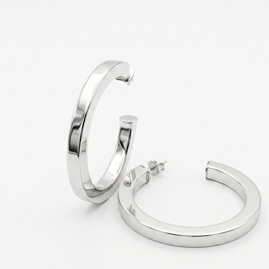 Pendientes aros plata de 1ª ley(925 milésimas) 