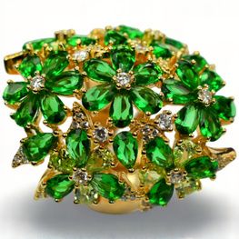 Anillo de plata de 1ª ley(925 milésimas) bañado en oro amarillo de 1ª ley(750 milésimas) 