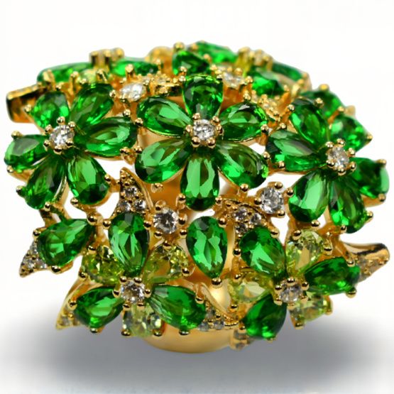 Anillo de plata de 1ª ley(925 milésimas) bañado en oro amarillo de 1ª ley(750 milésimas) 