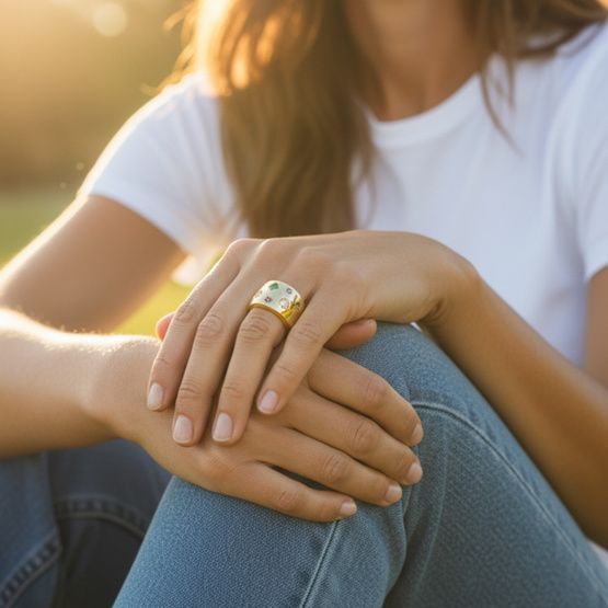 Anillo constelación plata de 1ª ley(925 milésimas) 