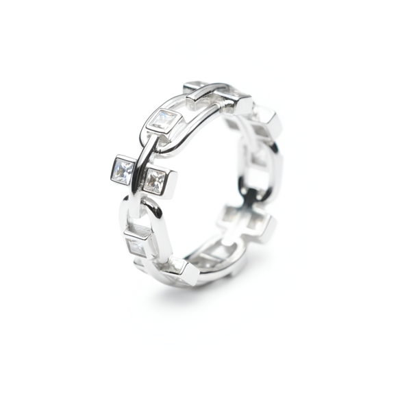 Anillo de plata de 1ª ley(925 milésimas)