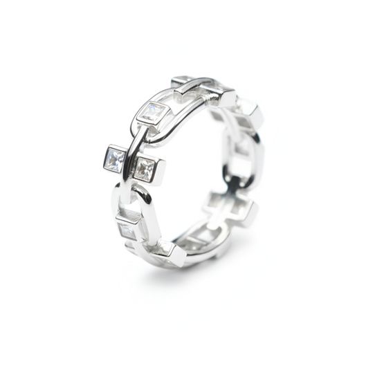 Anillo de plata de 1ª ley(925 milésimas)