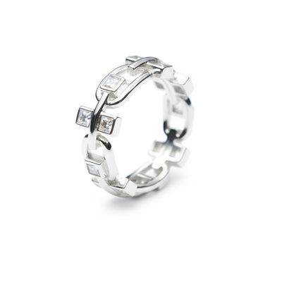 Anillo de plata de 1ª ley(925 milésimas)