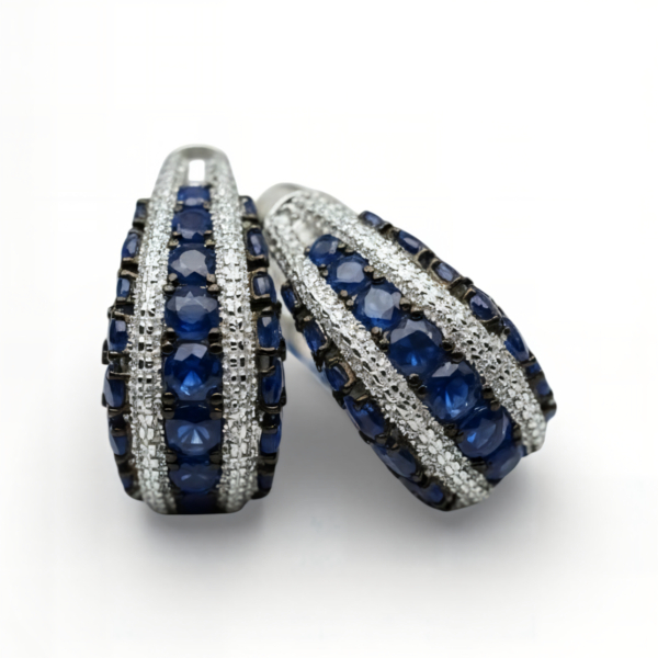 Pendientes aros de plata de 1ª ley(925 milésimas) 