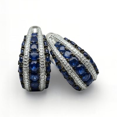 Pendientes aros de plata de 1ª ley(925 milésimas) 