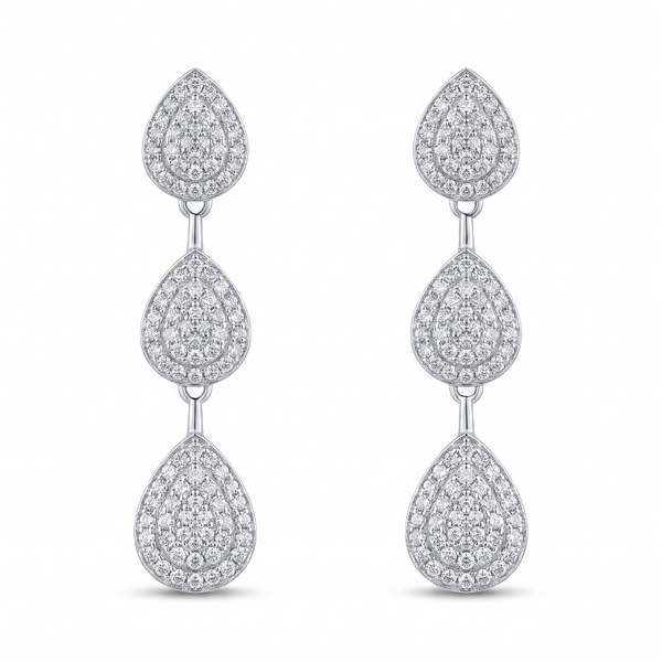 Pendientes lacrima plata de 1ª ley(925 milésimas) 