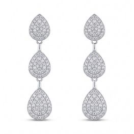 Pendientes lacrima plata de 1ª ley(925 milésimas) 