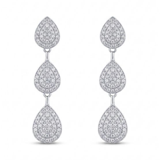 Pendientes lacrima plata de 1ª ley(925 milésimas) 
